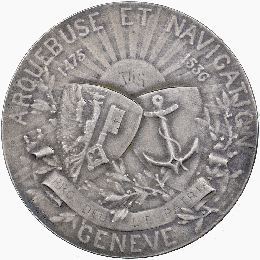 Genève, Genève,  Arquebuse et Navigation, 1953, unz/stgl, Silber