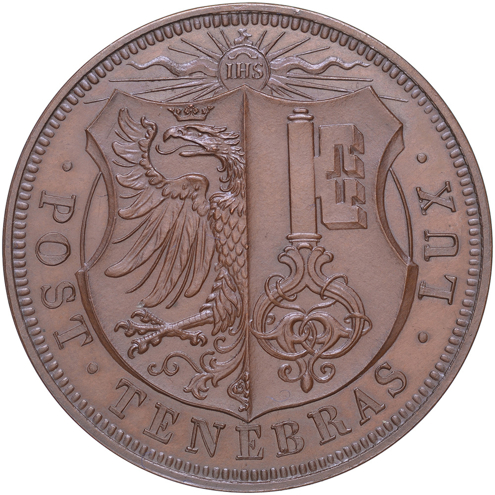 Genève, Genève,  Caise de la réassurance mutuelle, 1899, stgl, Bronze