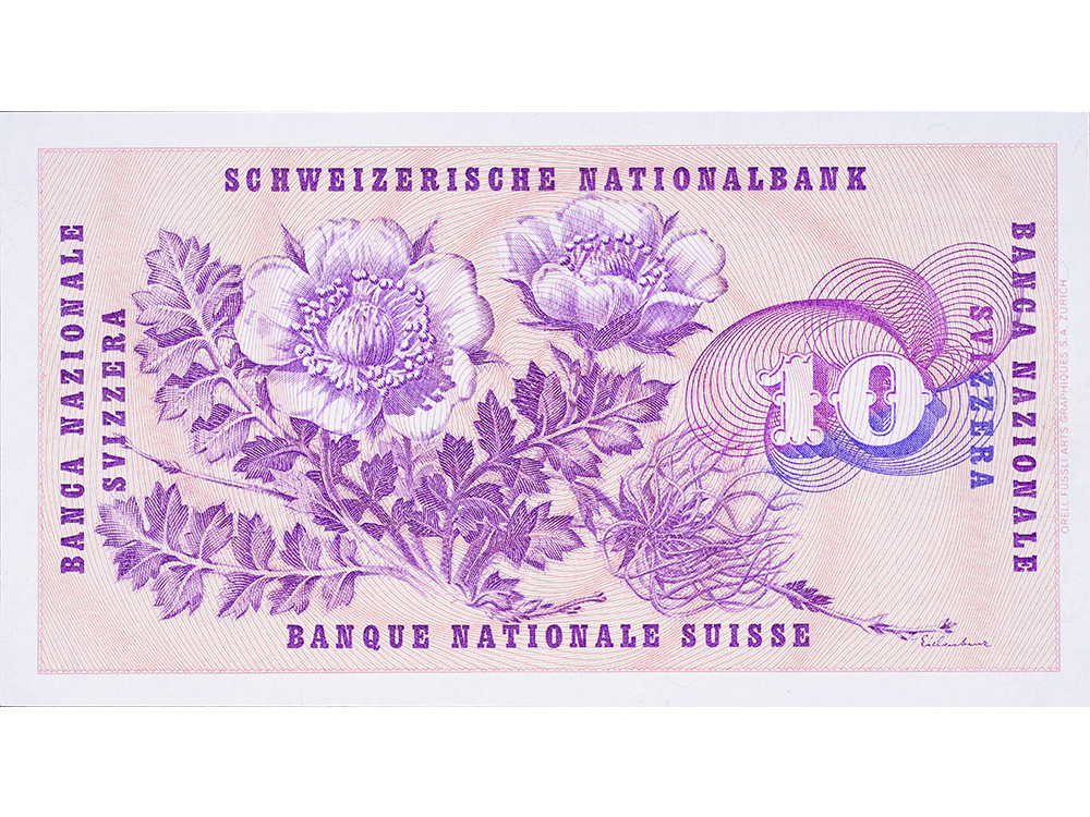 10 Franken, 1972, Gottfried Keller, ungebraucht, bankfrisch - 100%