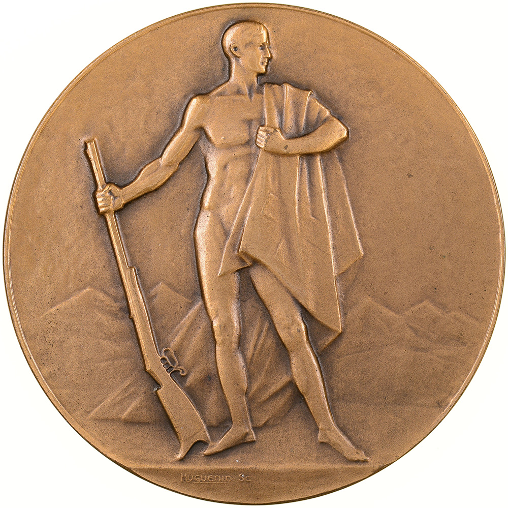 Waadt, Maitrise,  Societe cantonale vaudoise de carabiniers, o.J., stgl, Bronze