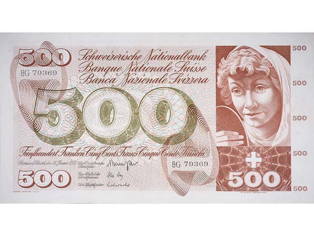 500 Franken, 1972, Jungbrunnen, leichte Gebrauchsspuren - > 90%