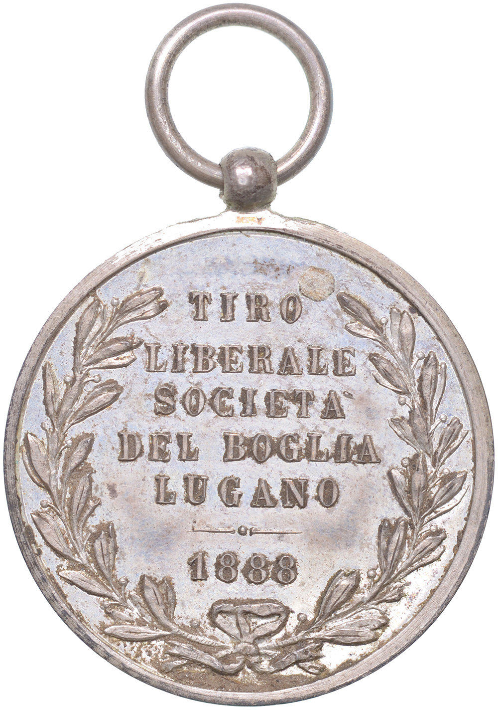 Ticino, Lugano,  Tiro liberale, 1888, unz/stgl, Silber