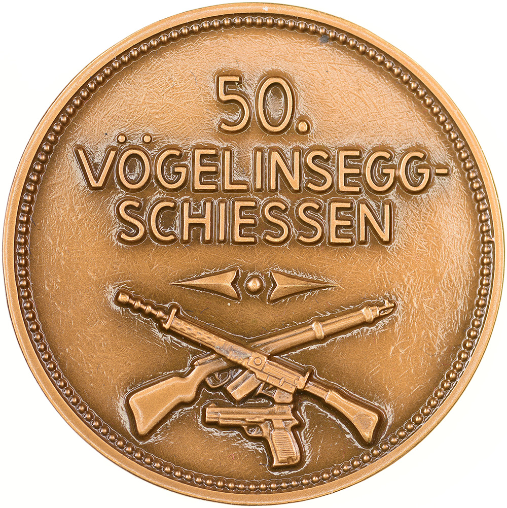Bern, Bern,  Vögelinsegg Schiessen, 1984, unz/stgl, Bronze