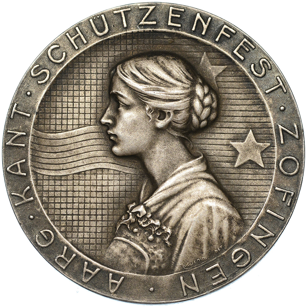 Aargau, Zofingen,  Kantonales Schützenfest, 1920, unz/stgl, Silber